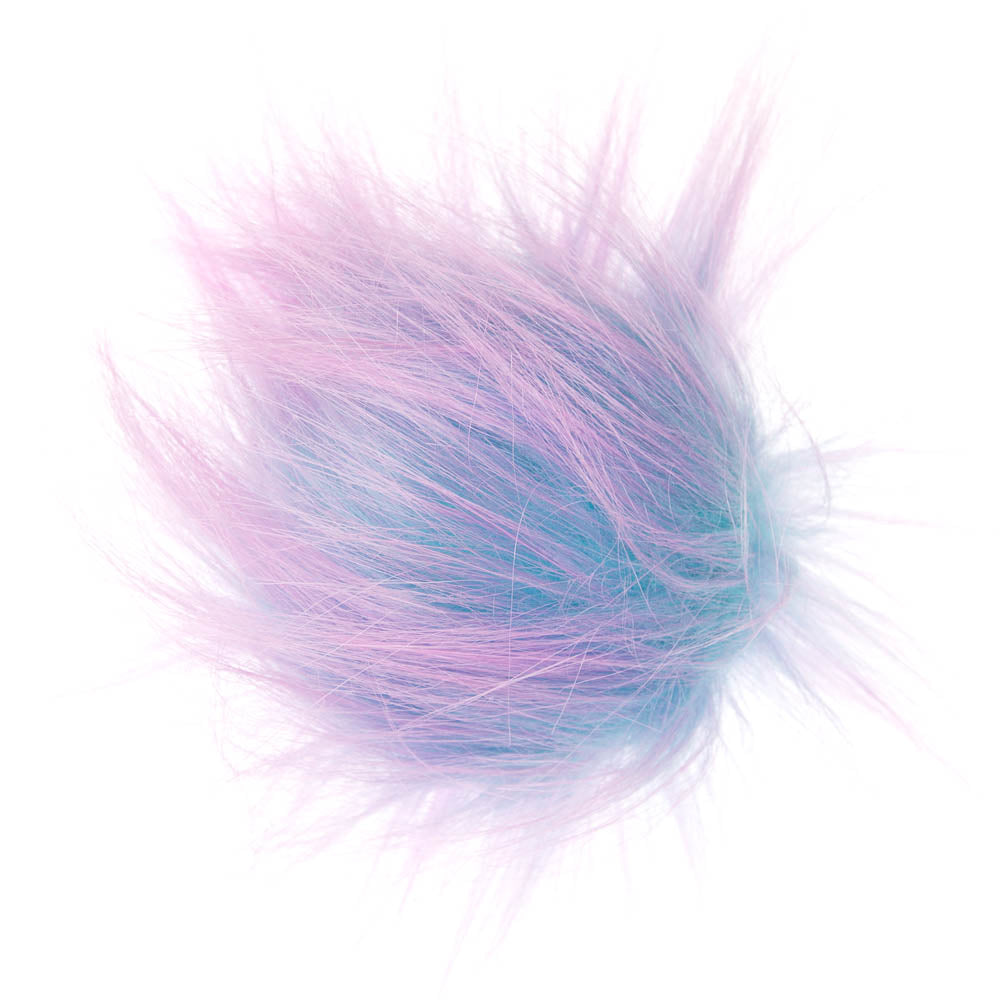 Rainbow PomPoms Faux Fur Pompom
