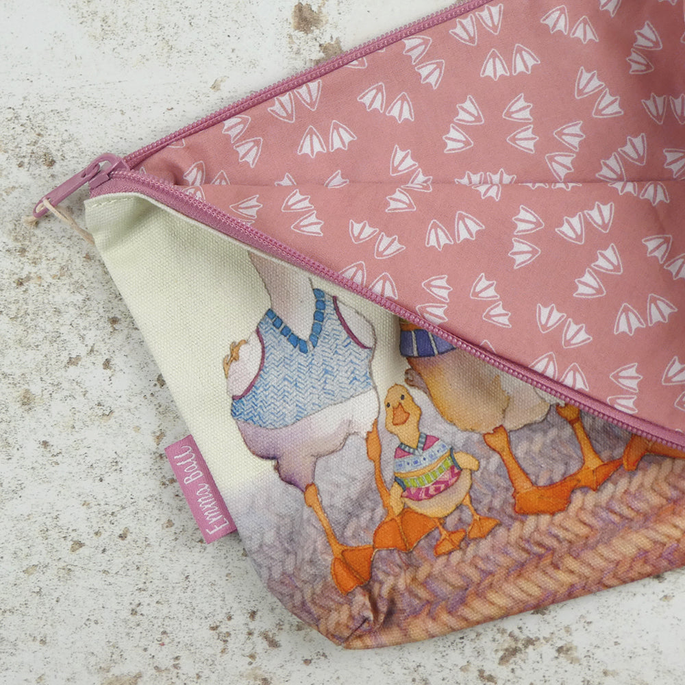 Emma Ball - Zipped Pouch - Dapper Ducks