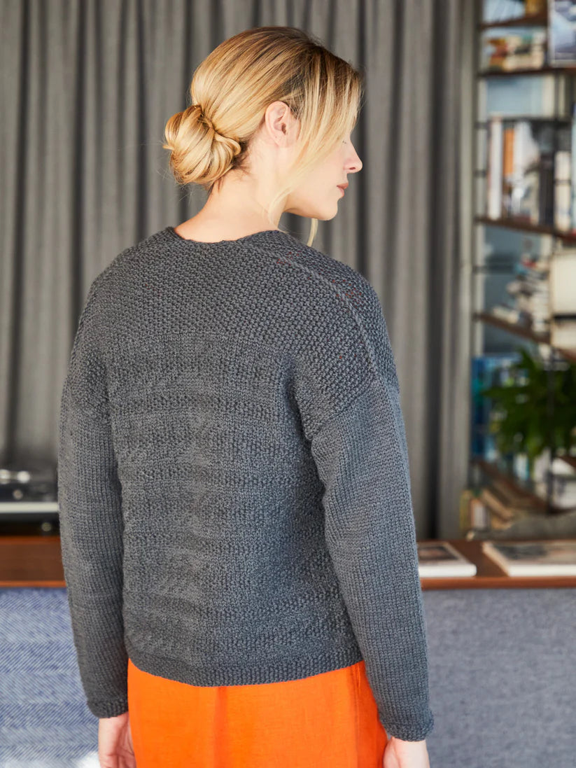 West Yorkshire Spinners ColourLab Aran - Anni Textured Throw-On Cardigan