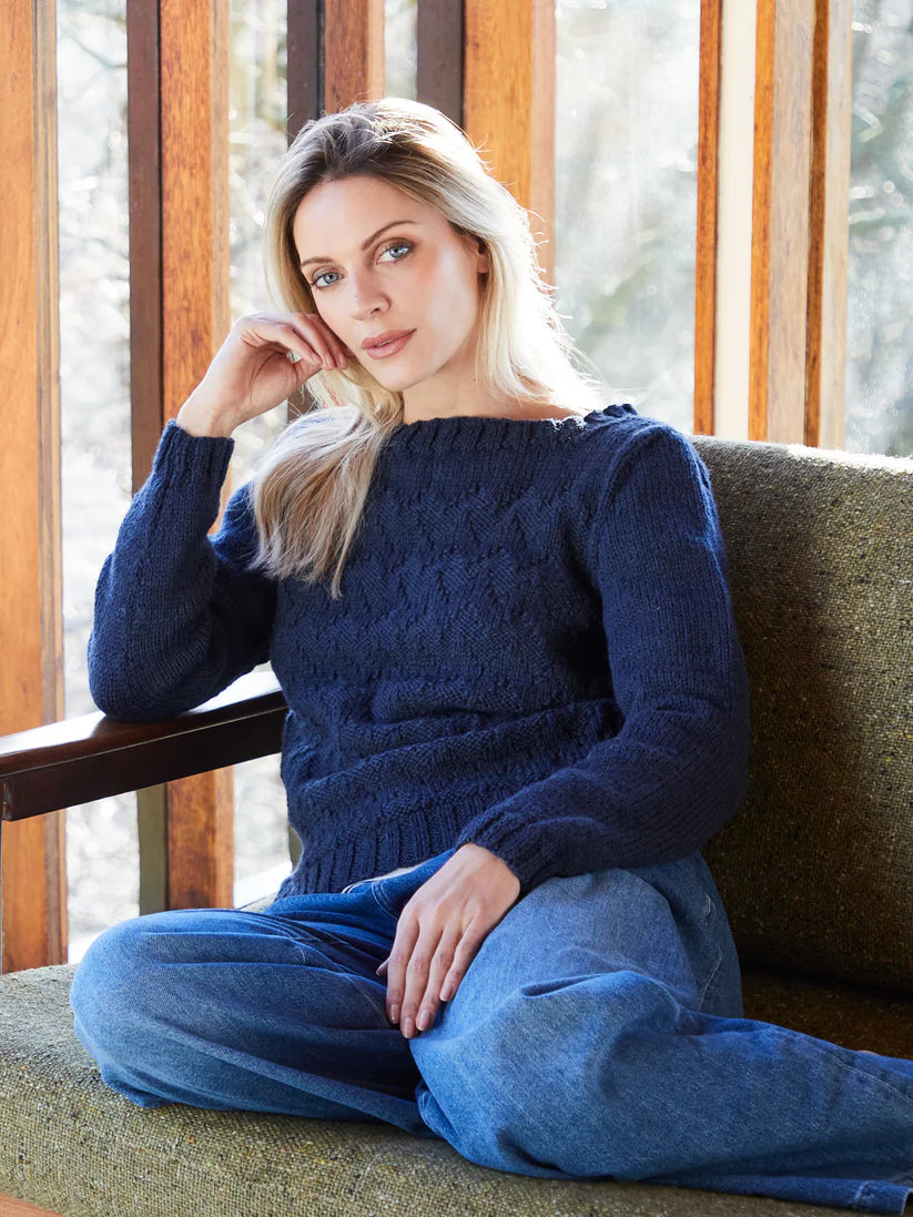 West Yorkshire Spinners ColourLab Aran - Joan Chevron Jumper