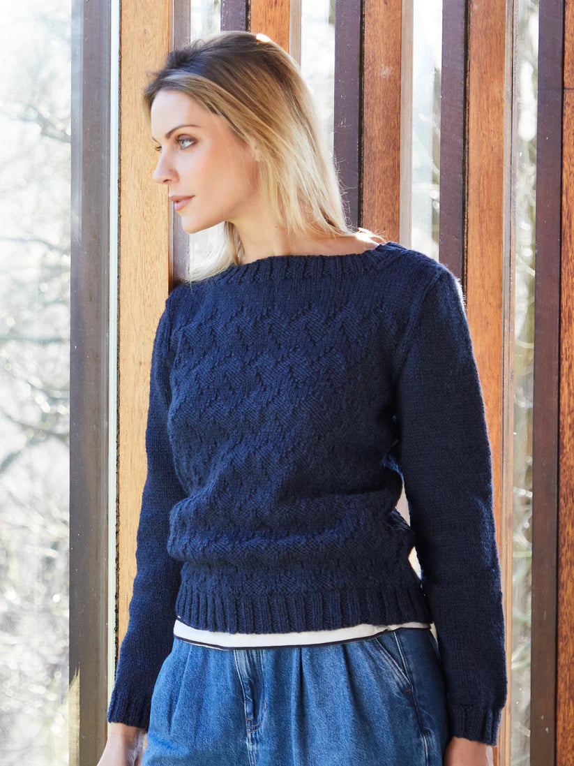 West Yorkshire Spinners ColourLab Aran - Joan Chevron Jumper
