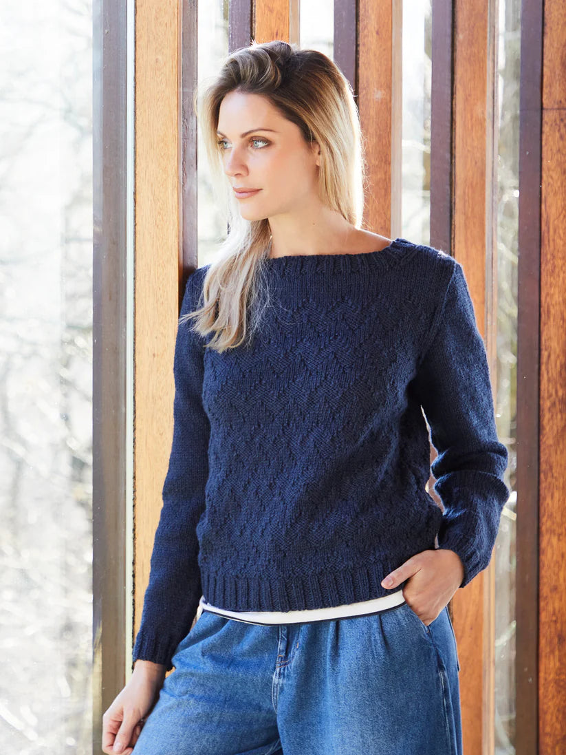 West Yorkshire Spinners ColourLab Aran - Joan Chevron Jumper