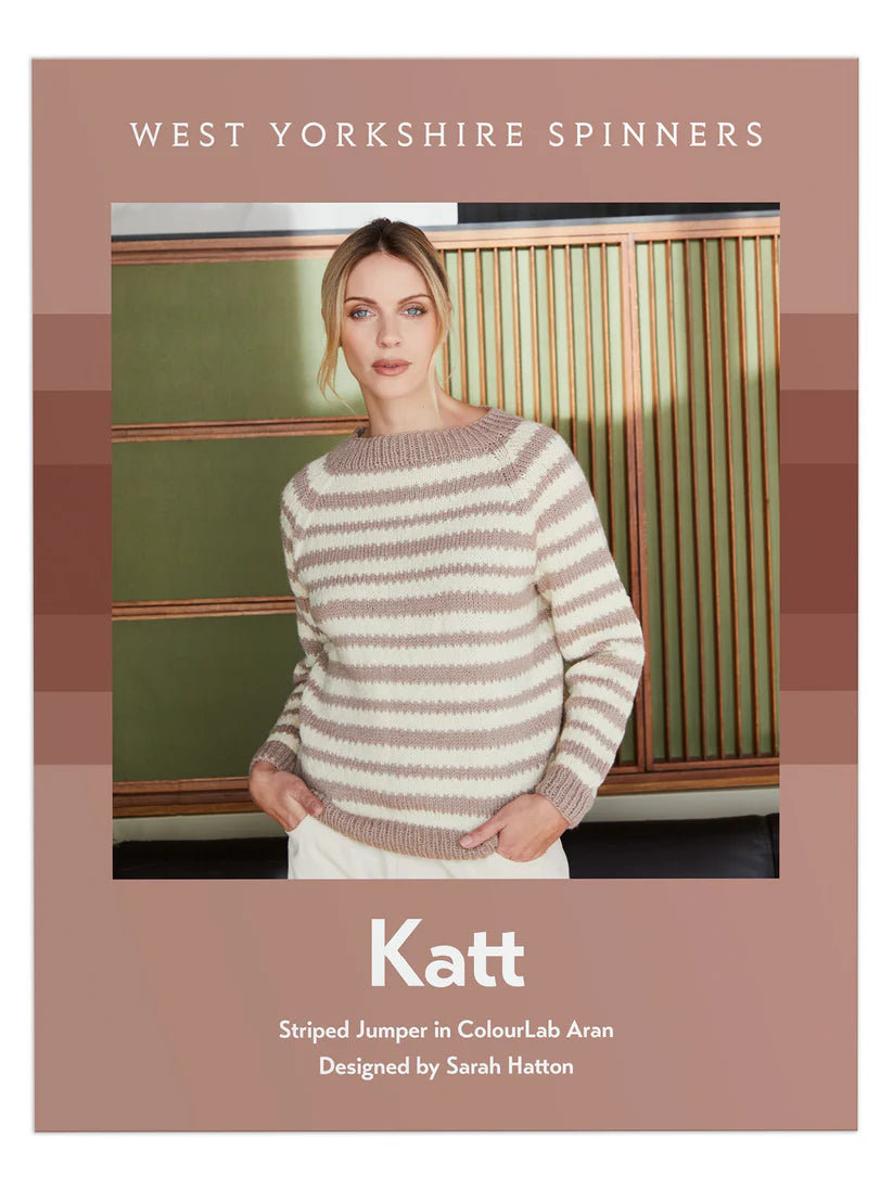 West Yorkshire Spinners ColourLab Aran - Katt Striped Jumper
