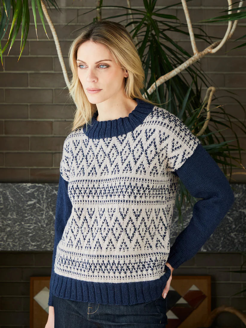 West Yorkshire Spinners ColourLab DK - Eva Pip Stitch Jumper