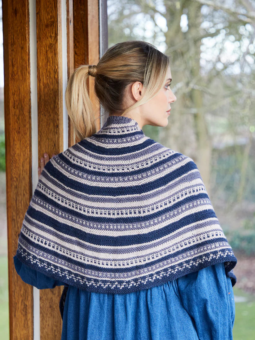 West Yorkshire Spinners ColourLab DK - Grete Garter & Pip Stitch Shawl