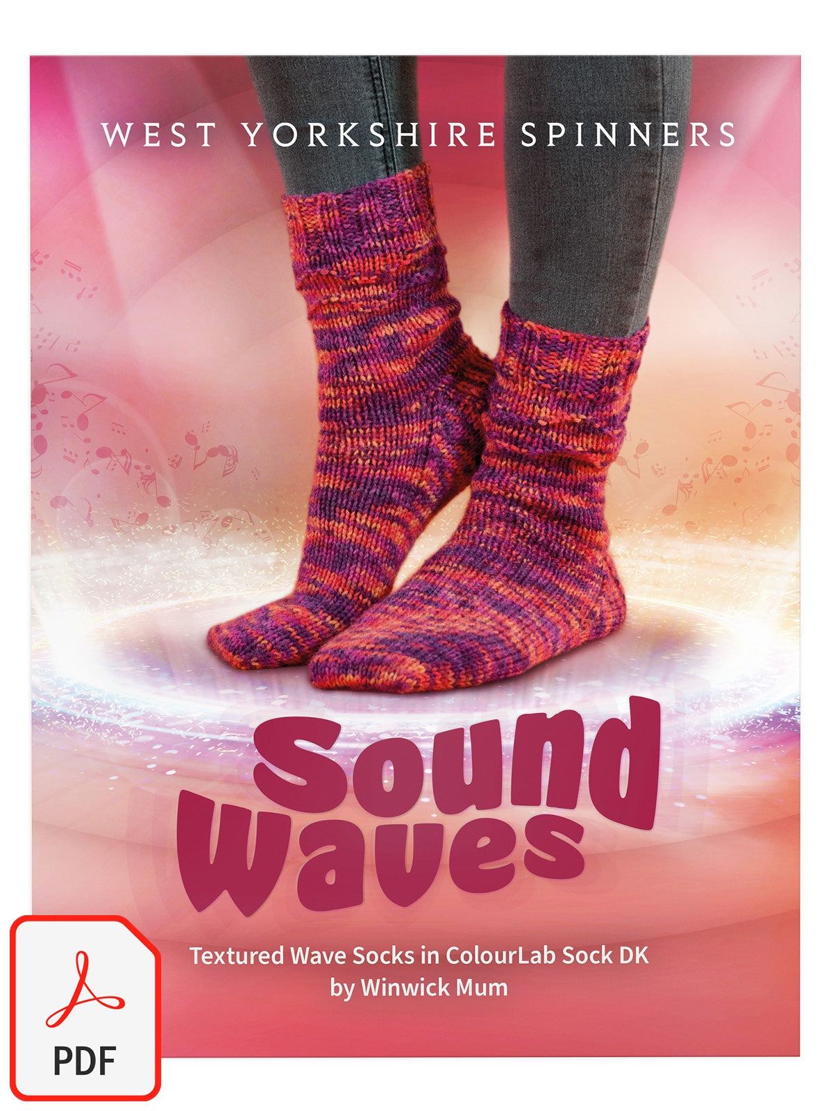 West Yorkshire Spinners ColourLab Sock DK - Sound Waves by Winwick Mum [Free Download]