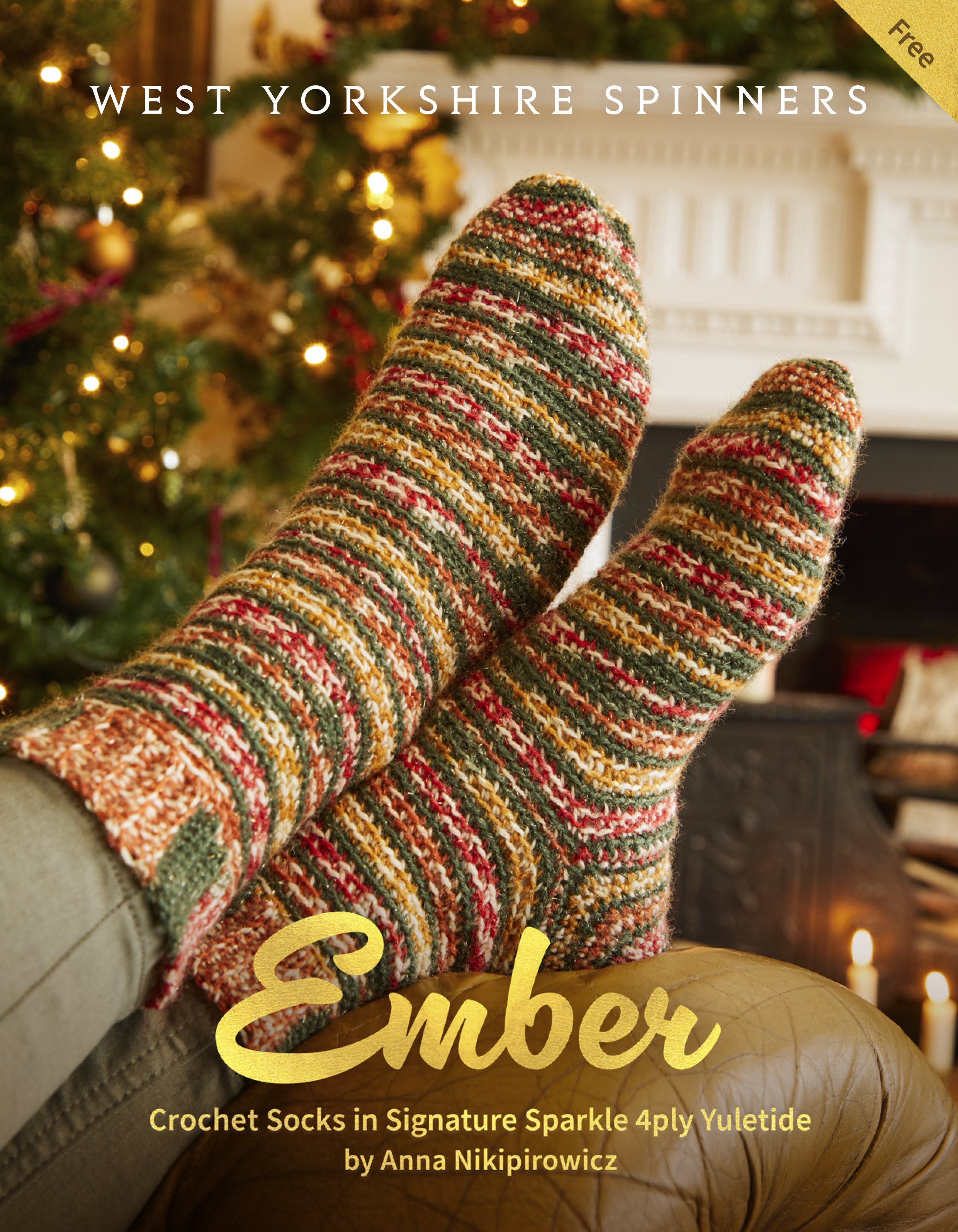 West Yorkshire Spinners Signature 4 Ply - Ember Crochet Socks by Anna Nikipirowicz [Free Download]