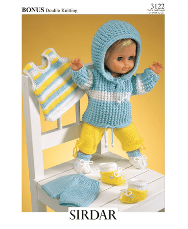 Hayfield Patterns Hayfield Bonus DK - Baby Doll's Outfit (3122) 5024723931224