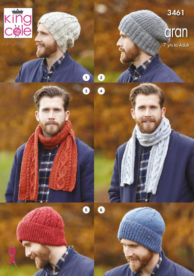 King Cole Patterns King Cole Fashion Aran - Hats and Scarves (3461) 505214988131