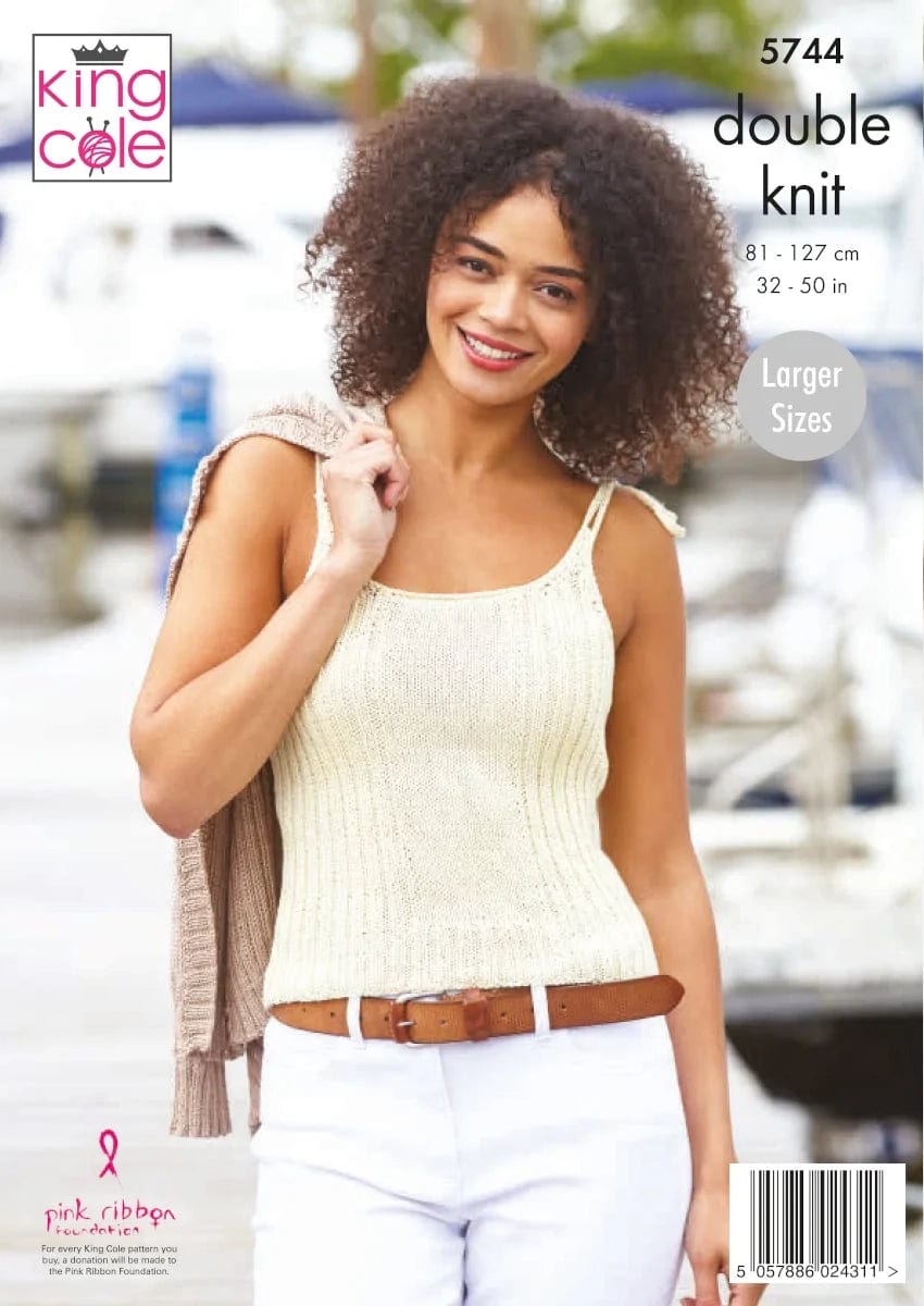 King Cole Patterns King Cole Cottonsmooth DK - Cardigan and Top (5744) 5057886024311