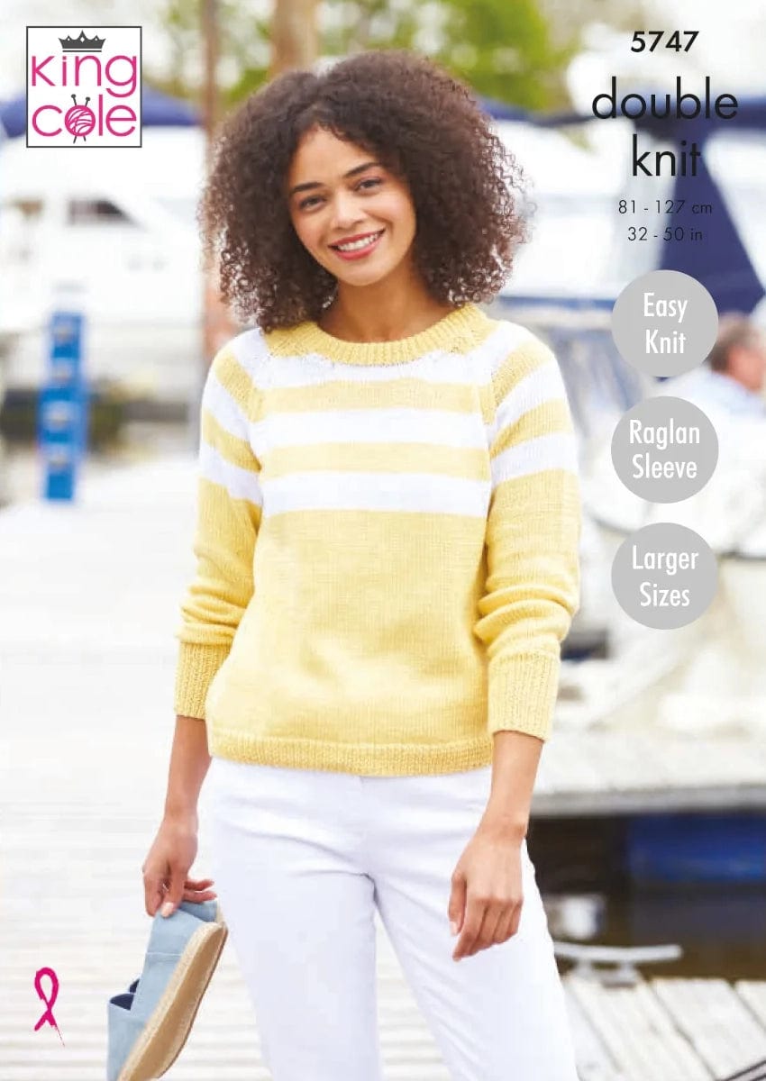 King Cole Patterns King Cole Cottonsmooth DK - Sweater and Cardigan (5747) 5057886024342