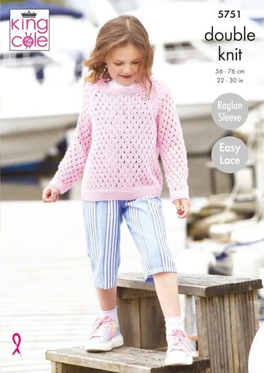 King Cole Patterns King Cole Cottonsmooth DK - Cardigan and Sweater (5751) 5057886024380