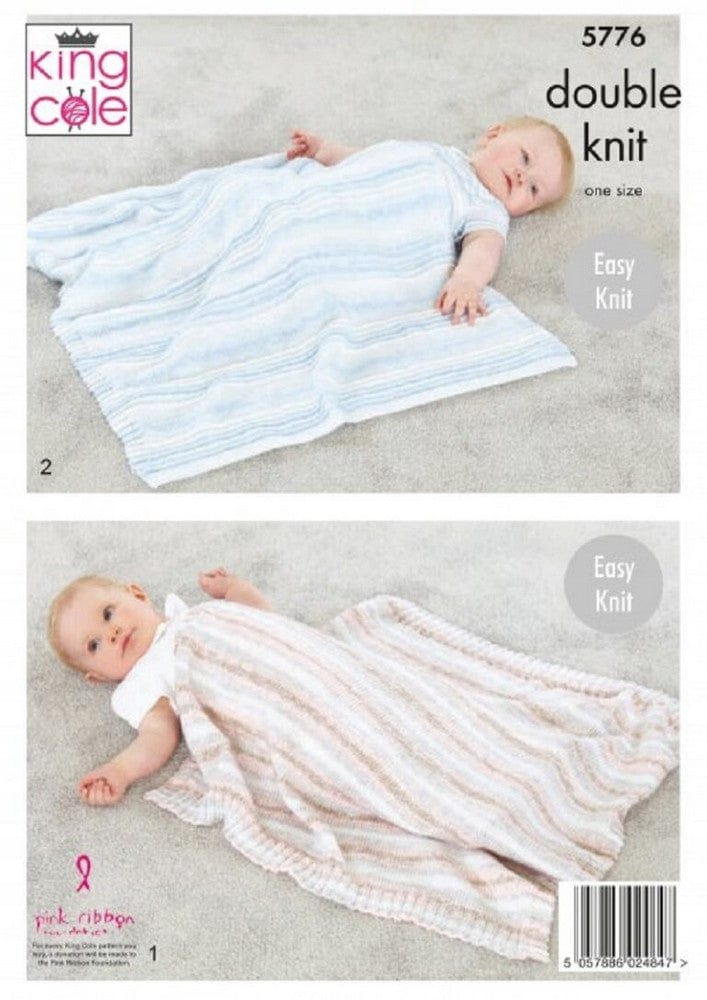 King Cole Patterns King Cole Baby Pure DK - Blankets (5776) 5057886024847