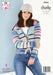 King Cole Patterns King Cole Safari Chunky - Ladies Round & V Neck Cardigans (5934) 5057886031128