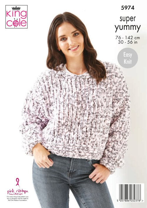 King Cole Super Yummy - Sweater & Cardigan (5974)