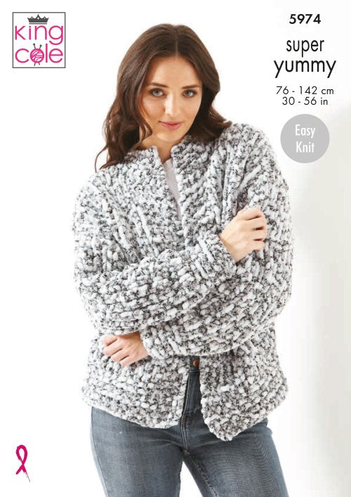 King Cole Super Yummy - Sweater & Cardigan (5974)