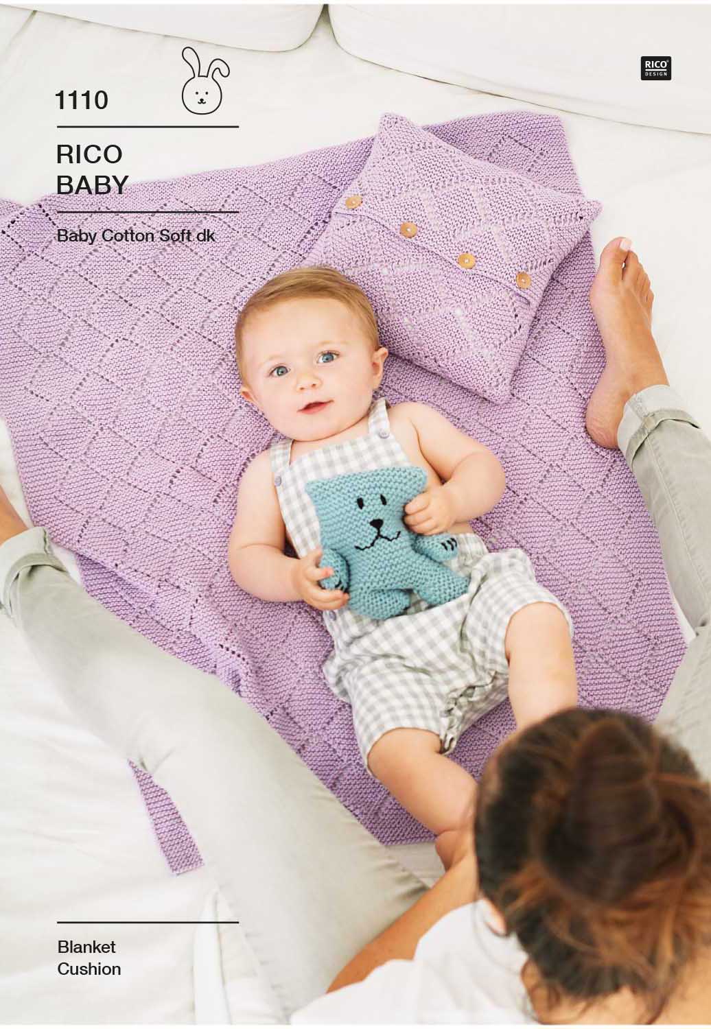 Rico Design Baby Cotton Soft DK - Blanket & Cushion (1110)