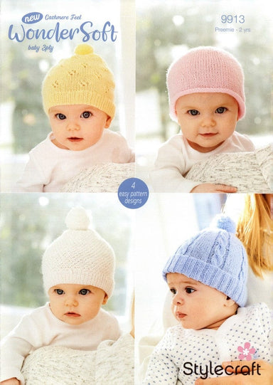 Stylecraft Patterns Stylecraft Wondersoft 3 Ply - Hats (9913) 5034533076091