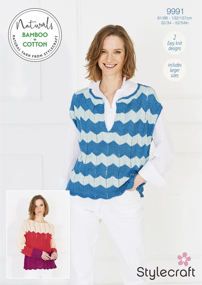 Stylecraft Naturals Bamboo+Cotton - Sweater & Top (9991)