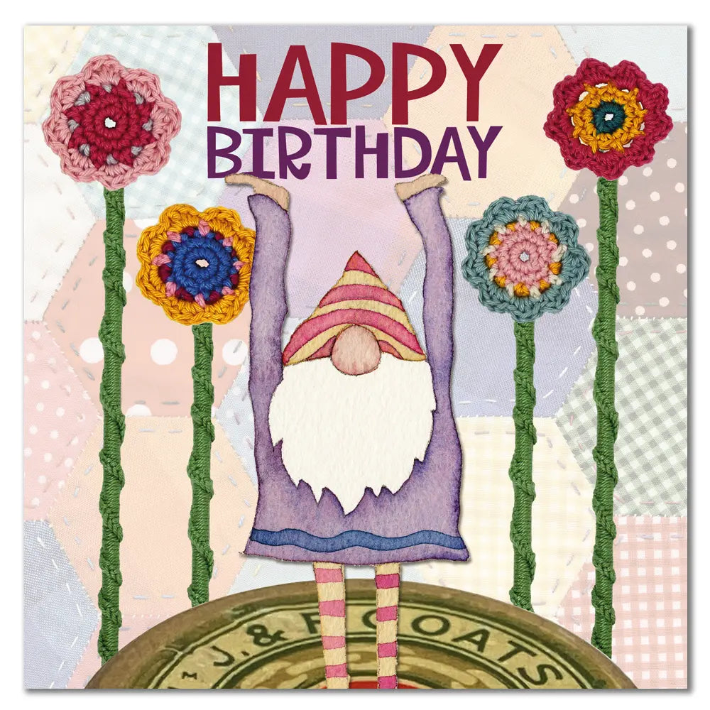 Emma Ball Joy Gnome Birthday Greetings Card