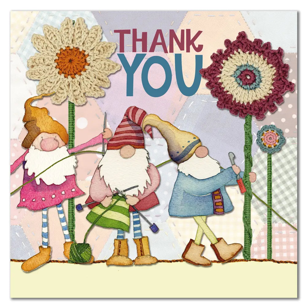 Emma Ball Thank You Gnomes Greetings Card