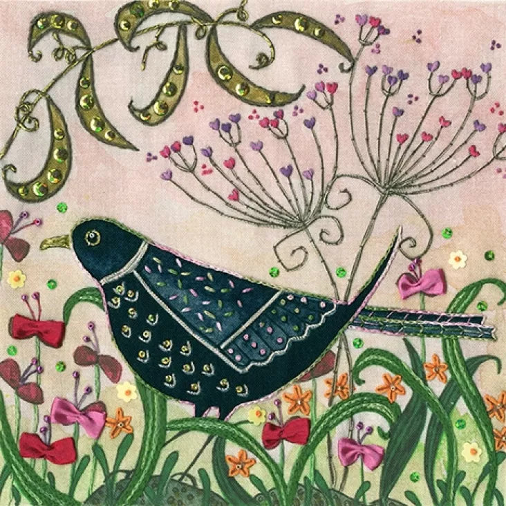 Bothy Threads - Flights of Fancy: Blackbird (Embroidery Kit)
