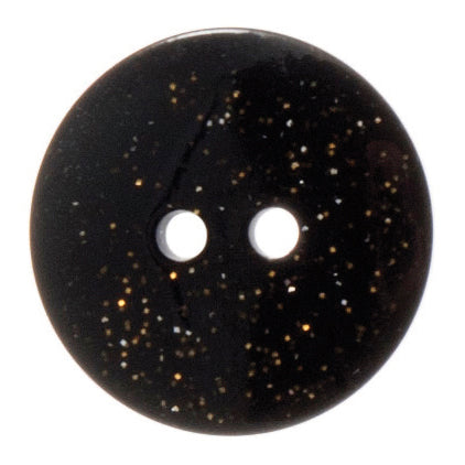 Round Dark Glitter Button - 20mm