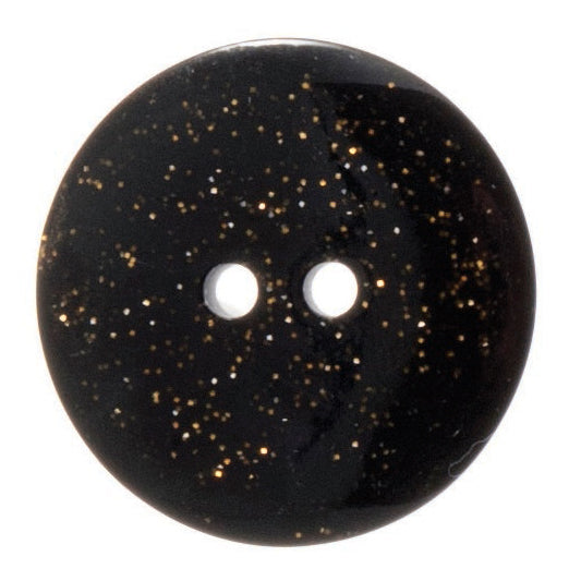 Round Dark Glitter Button - 26mm