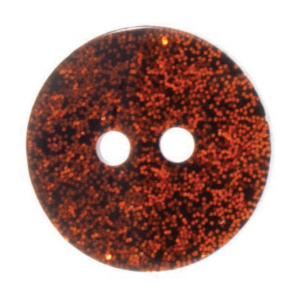 Shiny Glitter Round Button - 18mm