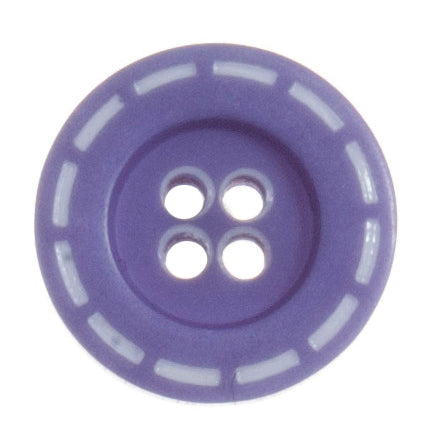 Stitch Design Round Button - 18mm