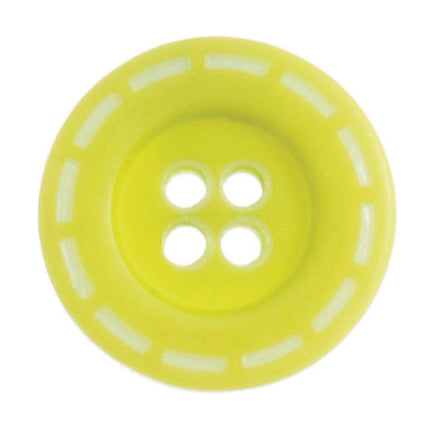 Stitch Design Round Button - 18mm