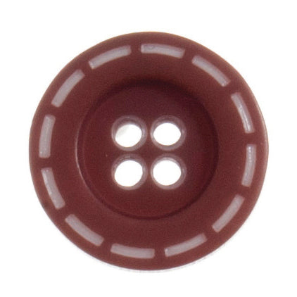 Stitch Design Round Button - 18mm