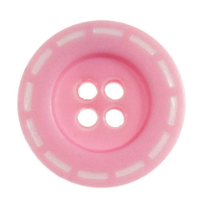 Stitch Design Round Button - 18mm