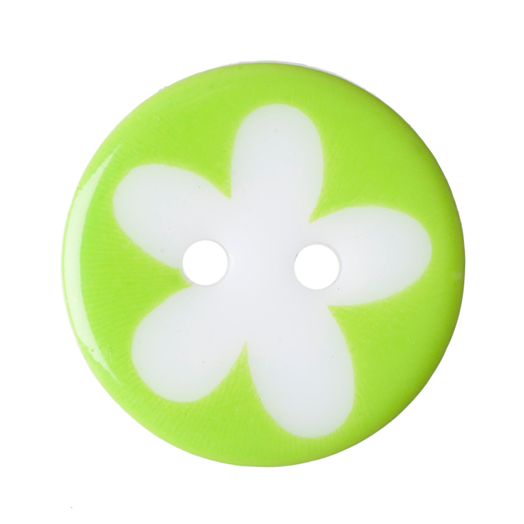Round Flower Button - 17mm