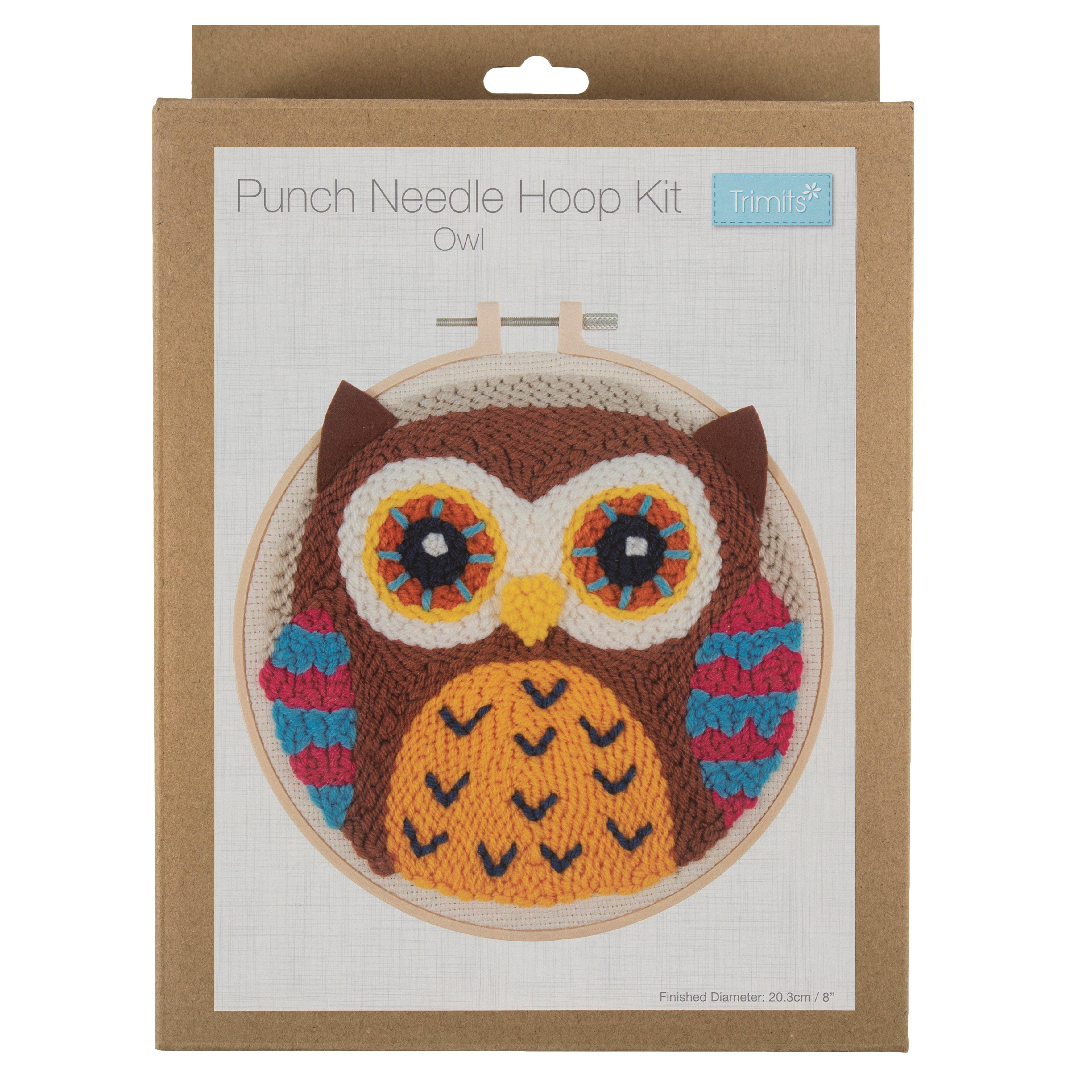 Trimits Punch Needle Kit with Hoop - Owl