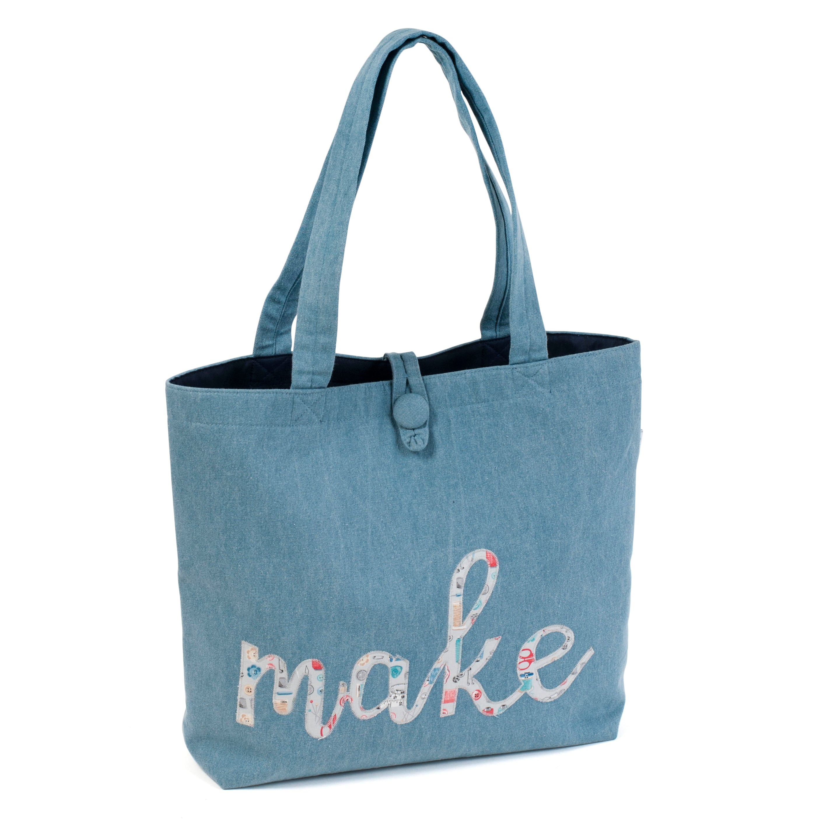 Hobby Gift Shoulder Tote Bag - Appliqué Make
