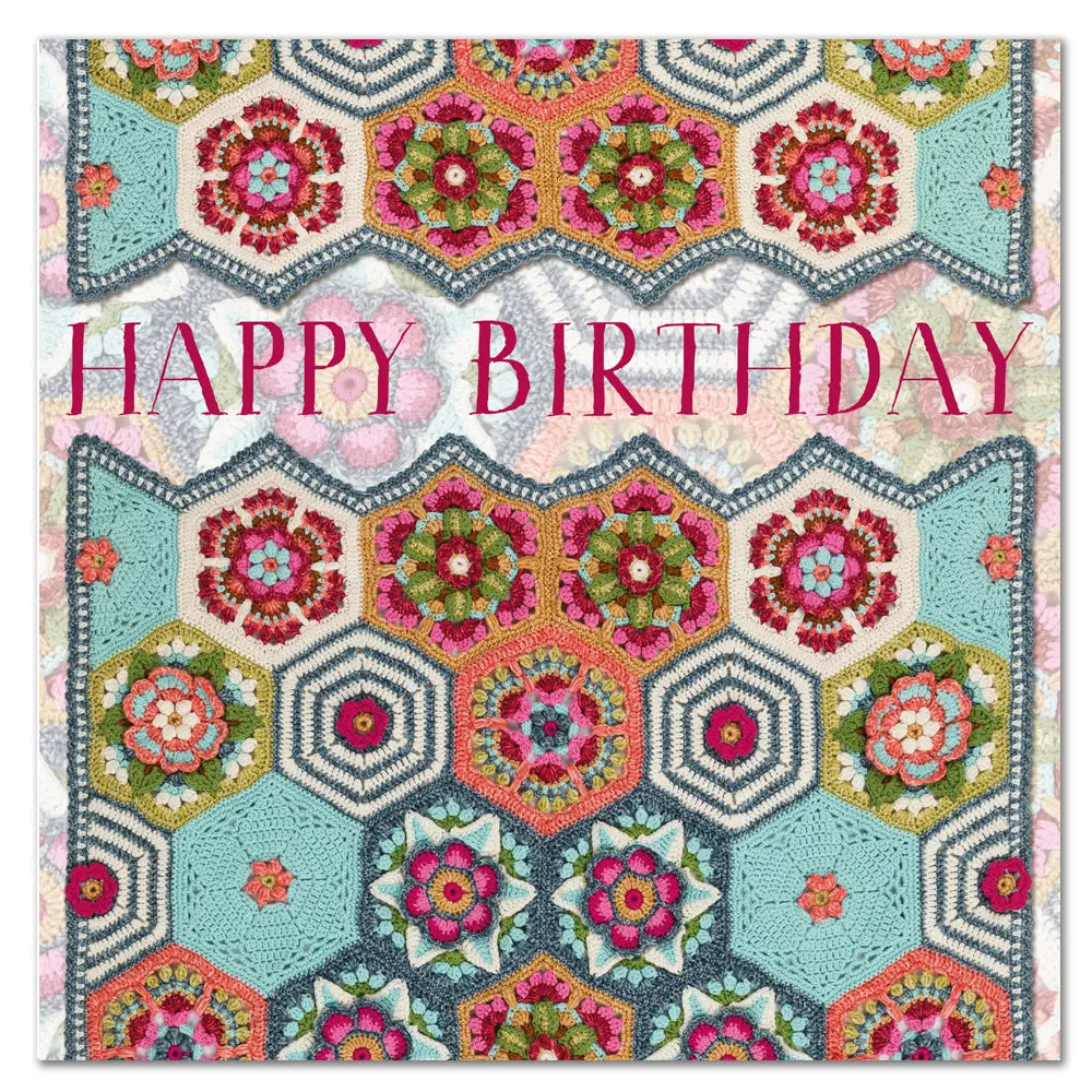 Emma Ball Frida's Flowers by Janie Crow Birthday Greetings Card