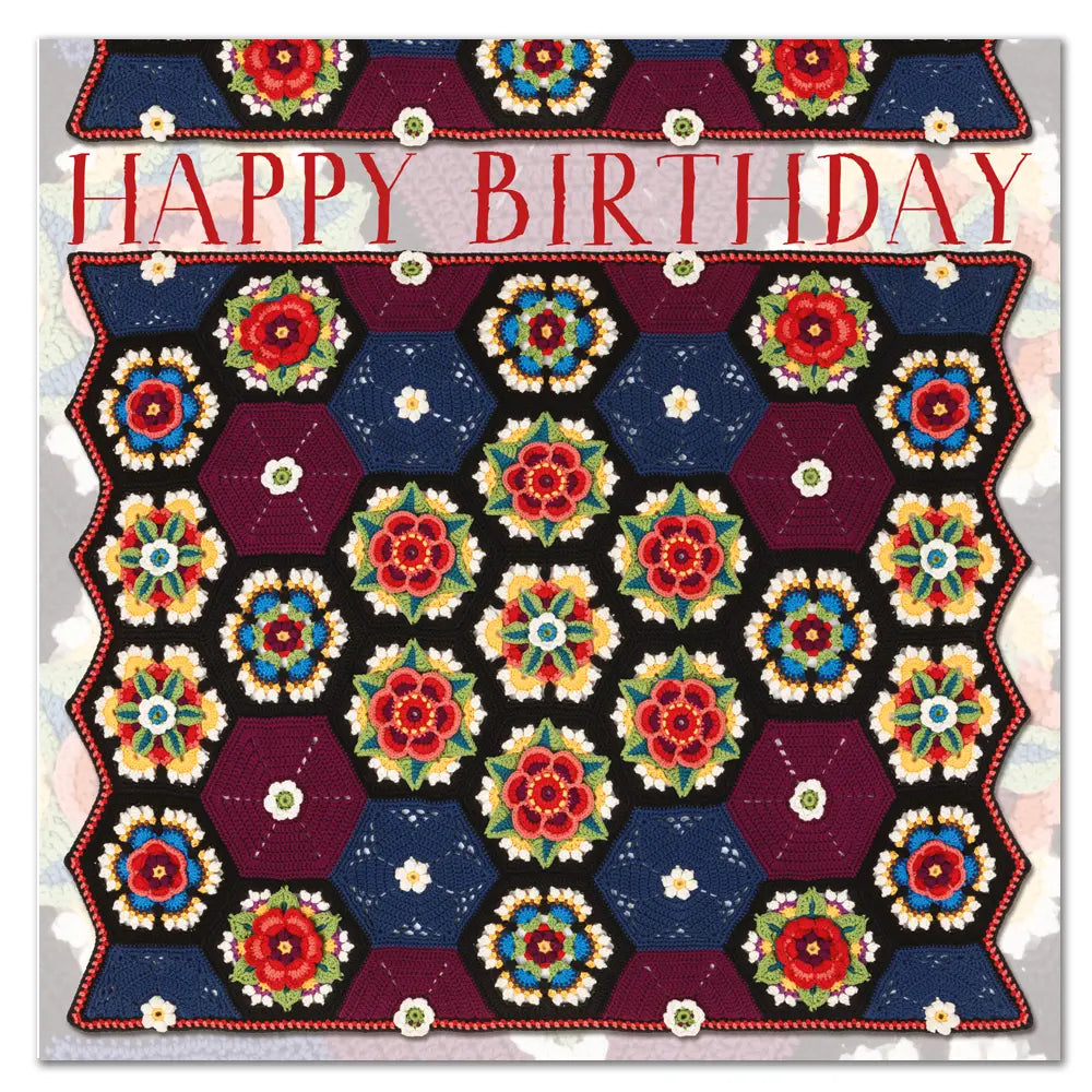 Emma Ball Frida's Flowers by Janie Crow Birthday Greetings Card