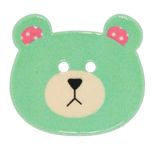 Bonfanti Buttons 3 Bonfanti Teddy Bear Face Button (13779)