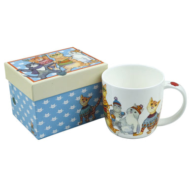 Emma Ball Accessories Emma Ball - Bone China Mug with Gift Box - Kittens in Mittens