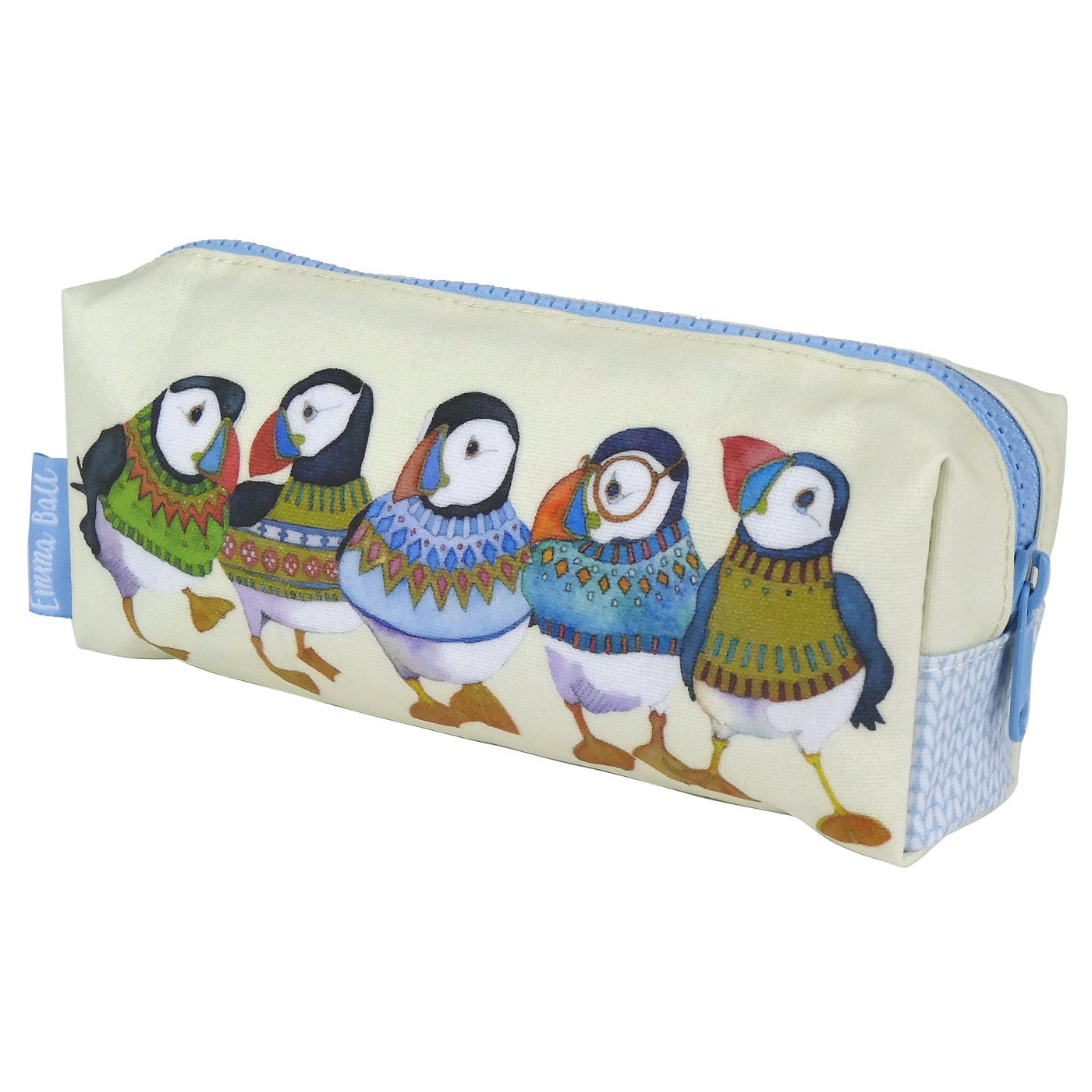 Emma Ball Accessories Emma Ball - Pencil Case - Woolly Puffins 5056570500452
