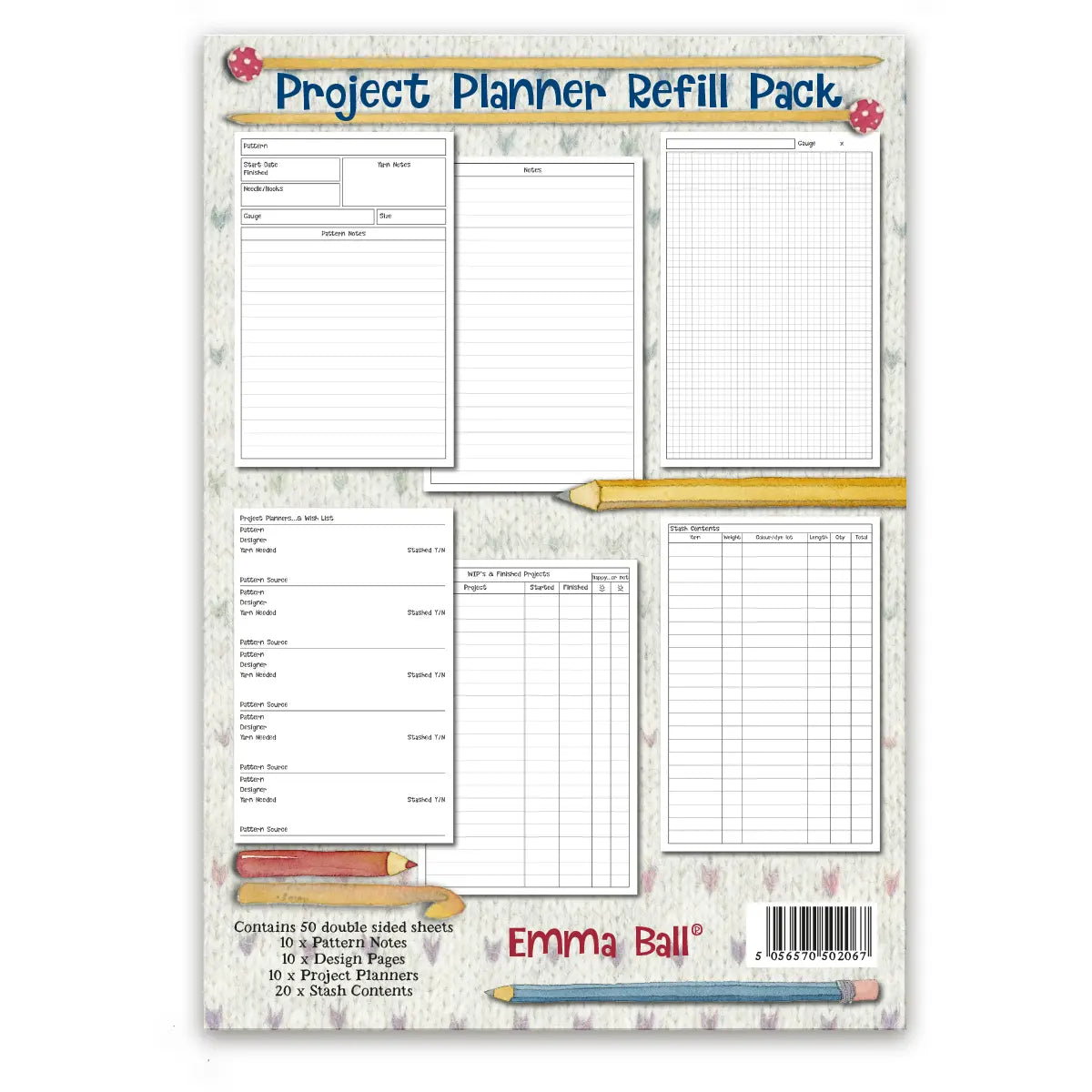 Emma Ball - Project Planner Refill Pack
