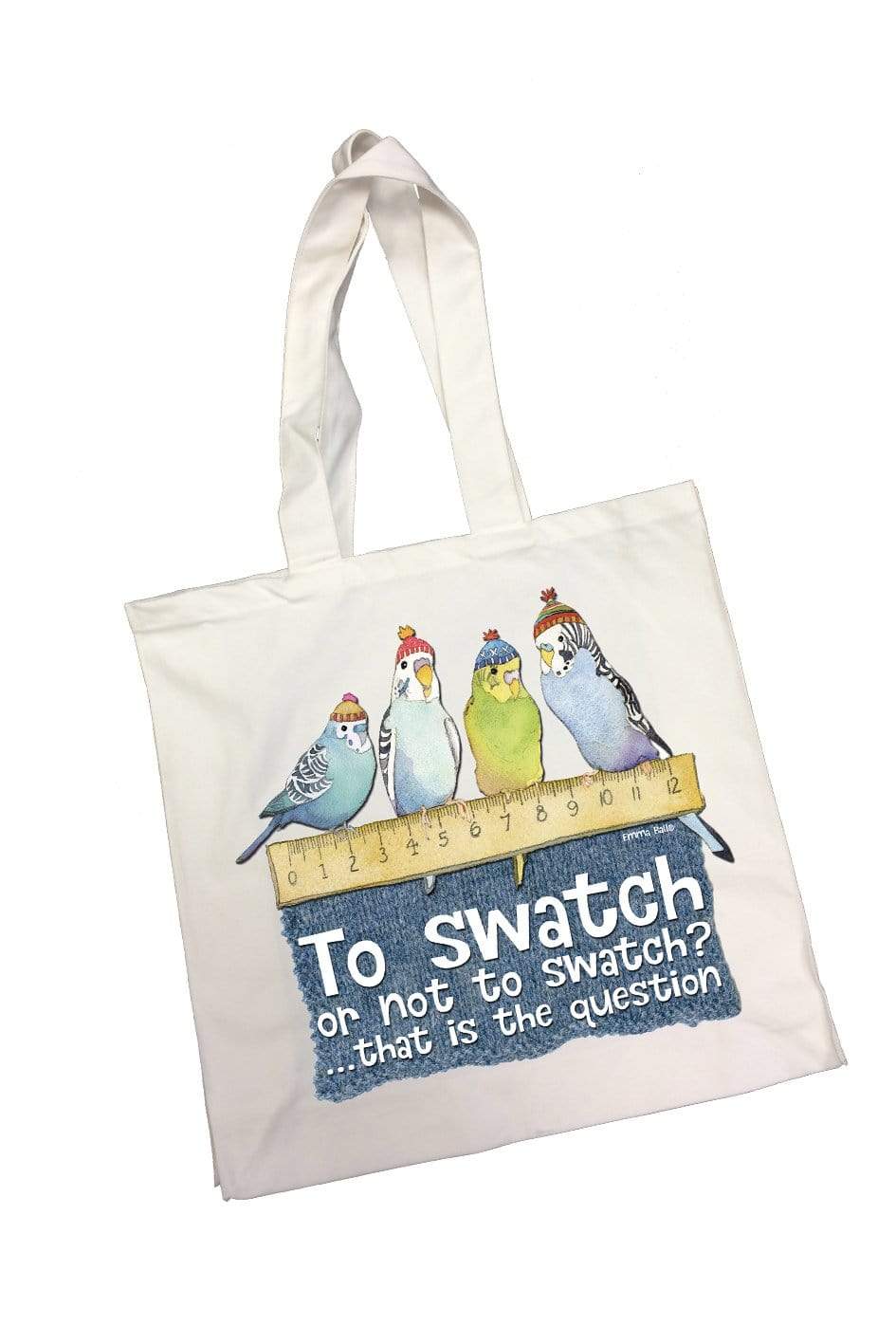 Emma Ball - Cotton Canvas Bag - To Swatch or Not To Swatch