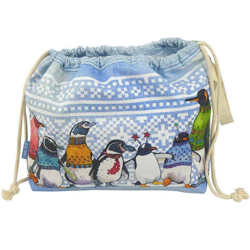 Emma Ball Accessories Emma Ball - Drawstring Bag - Penguins in Pullovers