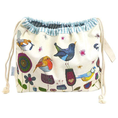 Emma Ball Accessories Emma Ball - Drawstring Bag - Stitched Birdies