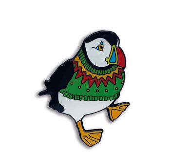 Emma Ball Accessories Emma Ball - Enamel Pin - Green Jumper Woolly Puffin