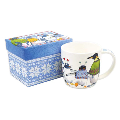Emma Ball Accessories Emma Ball Penguins in Pullovers Bone China Mug with Gift Box