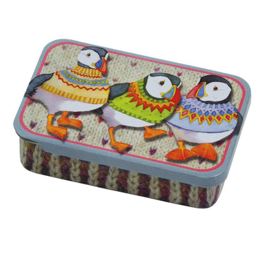 Emma Ball Accessories Emma Ball - Stitch Markers in a Pocket Tin - Woolly Puffins