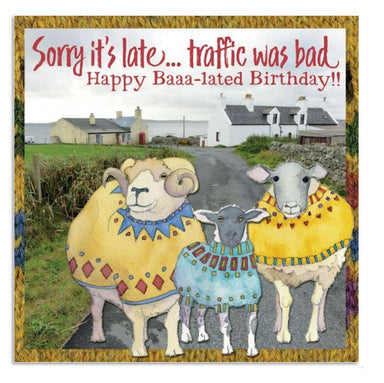 Emma Ball Accessories Emma Ball Woolly Sheep Belated Birthday Greetings Card