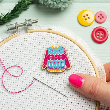 Hawthorn Handmade Accessories Hawthorn Handmade Needle Minder - Christmas Jumper